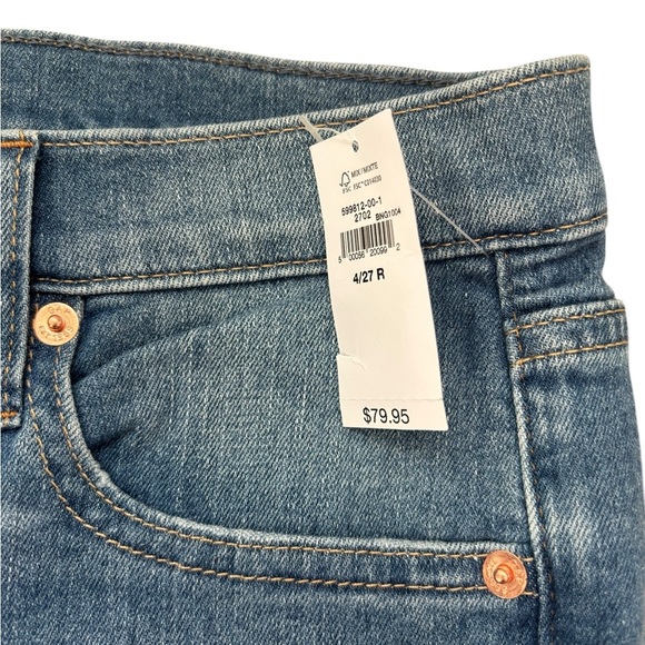 New! Gap Sky High True Skinny Ankle Jeans Distressed Size 27/4 - Picture 4 of 11